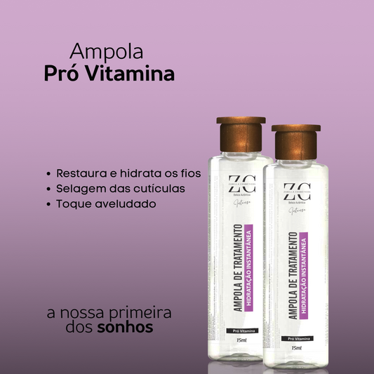 Ampola de Tratamento Hidratação Instantânea Pró Vitaminas 15ml