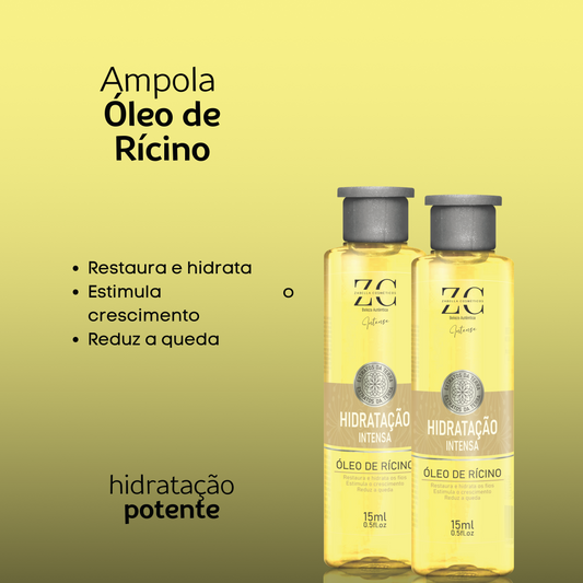 Ampola Hidratação Intensa Óleo de Rícino 15ml